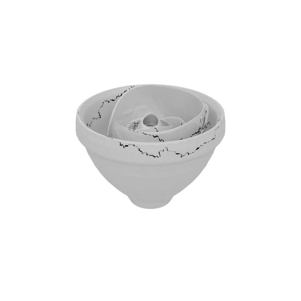 Galaxy Key Bowl — home decor 3D print model, STL