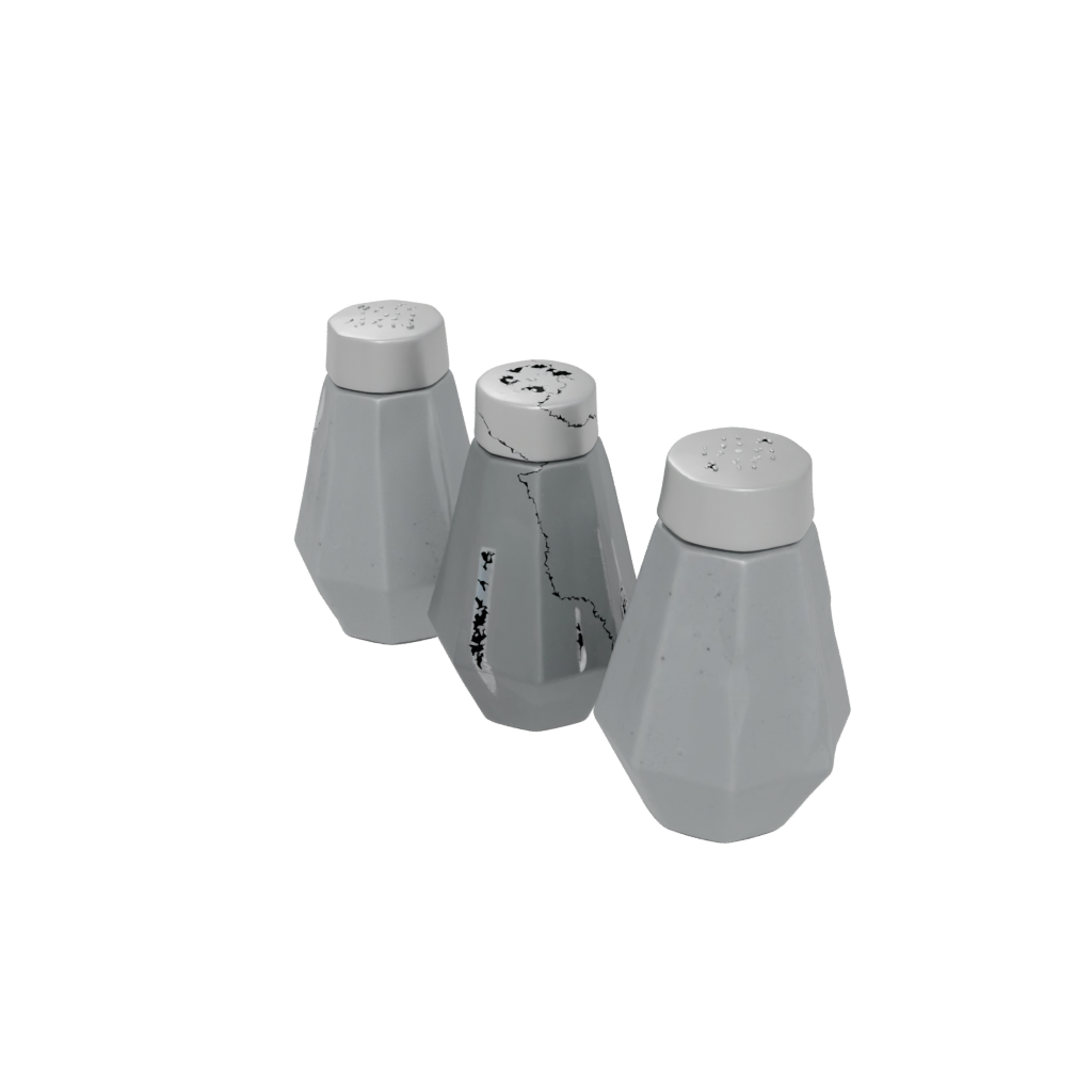 Galaxy Salt And Pepper Cellar Pair — home decor 3D print model, STL