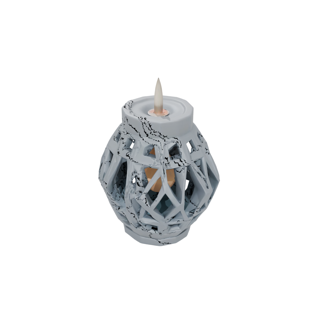 Galaxy Tealight Lantern — home decor 3D print model, STL