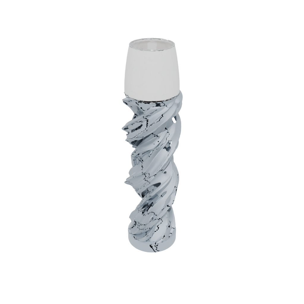 Galaxy Twisted Column Lamp Base — home decor 3D print model, STL