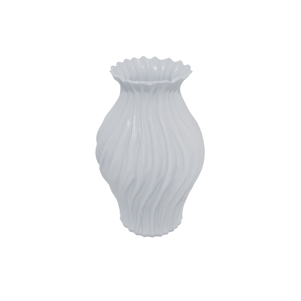 Galaxy Vase With Twisted Ribs — home decor 3D print model, STL