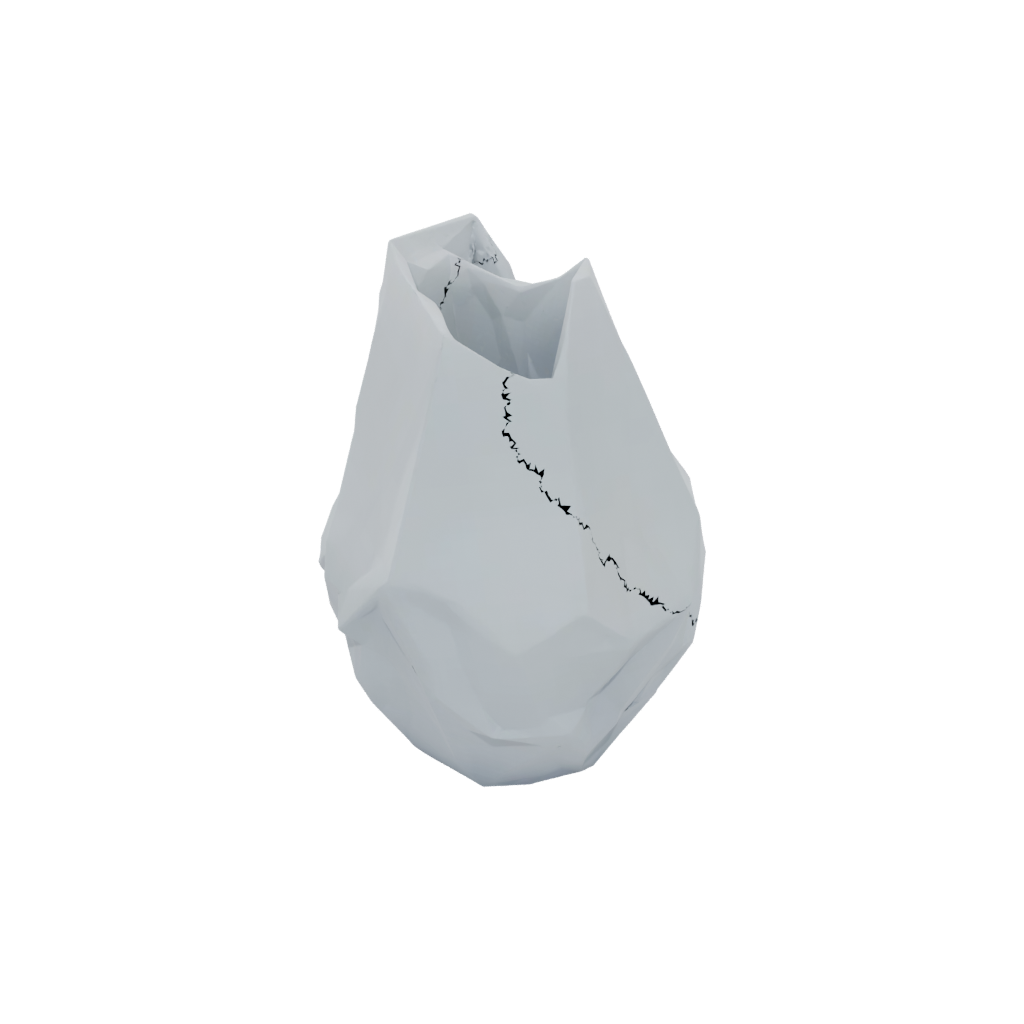 Galaxy Organic Geometric Faceted Vase