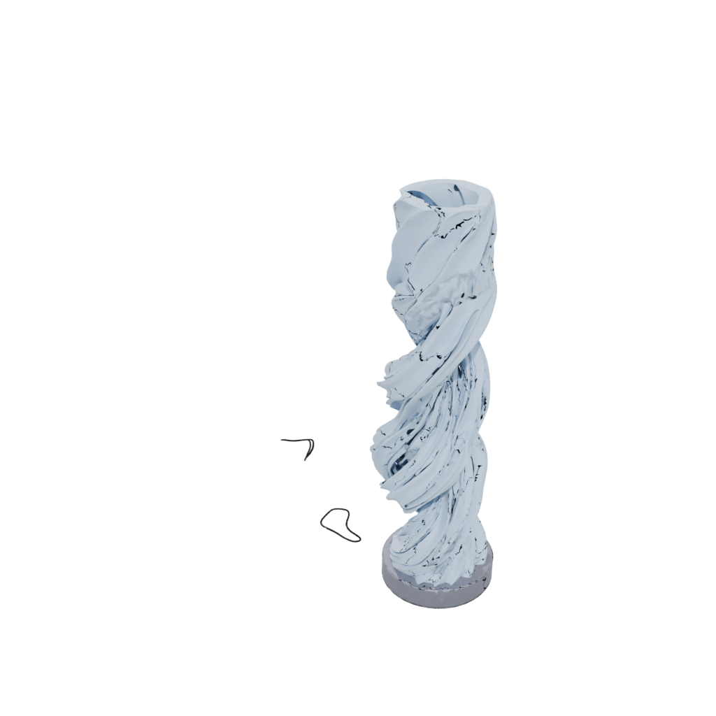 Galaxy Organic Twisted Column Lamp Base