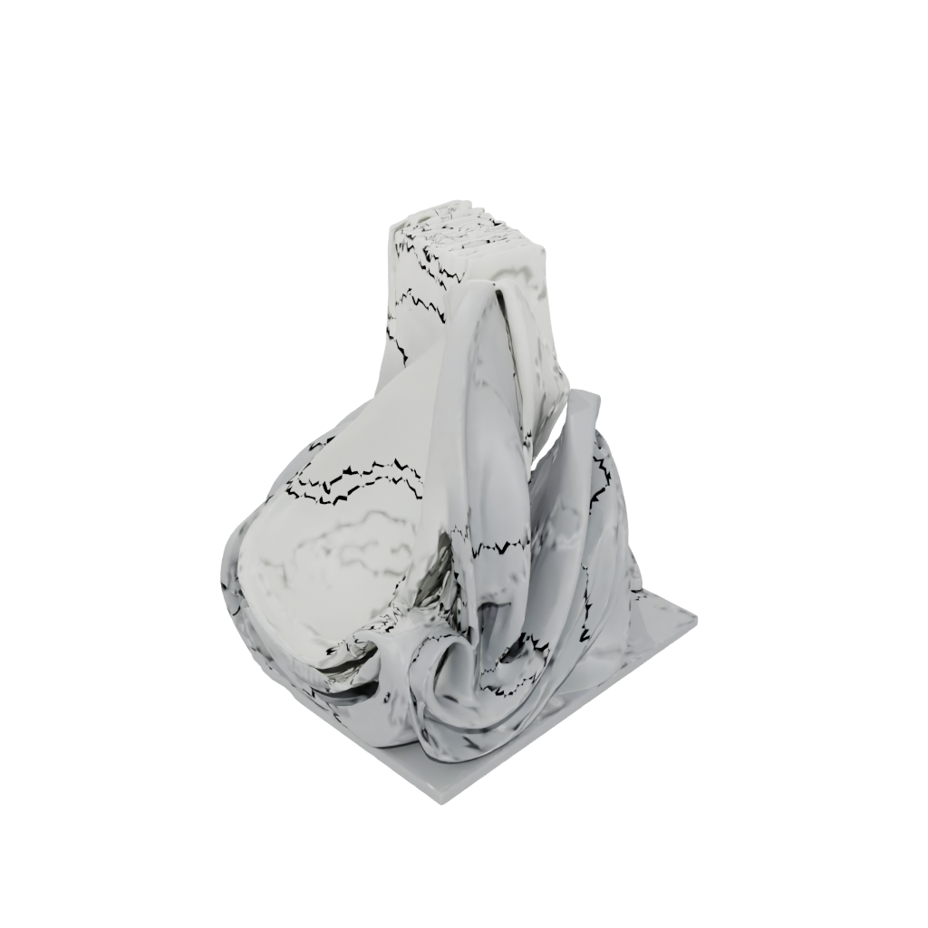 Galaxy Organic Wave-Form Napkin Holder — home decor 3D print model, STL