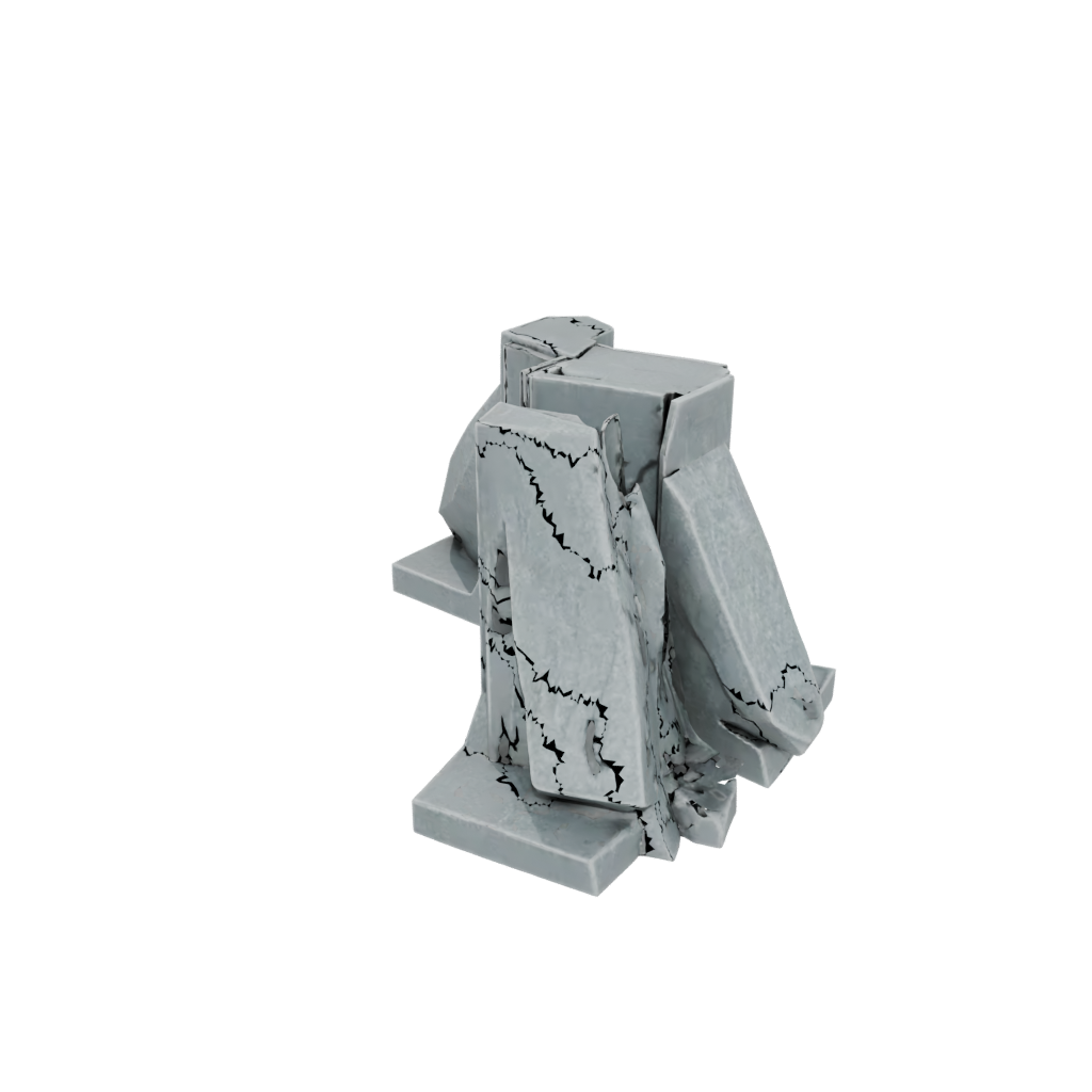 Galaxy Rustic Low-Poly Bookend Pair