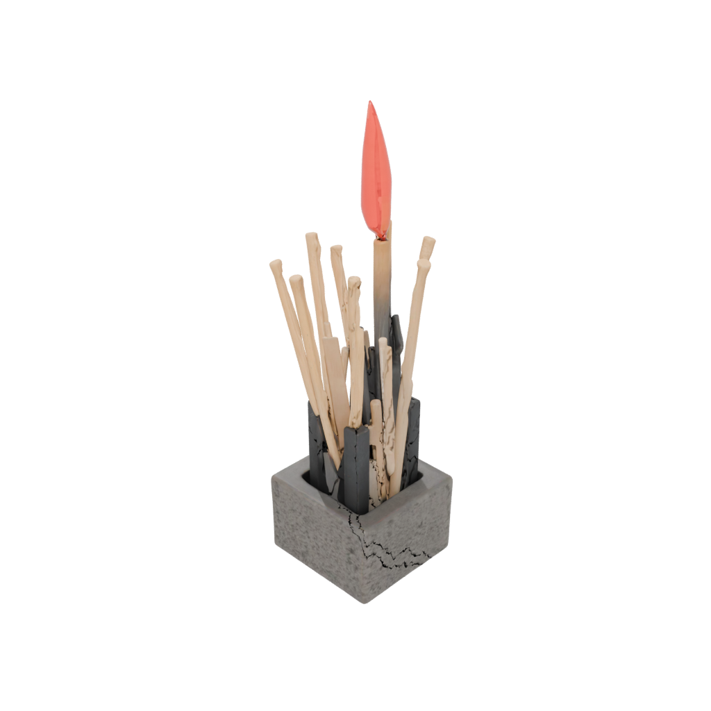 Galaxy Rustic Matchstick Holder