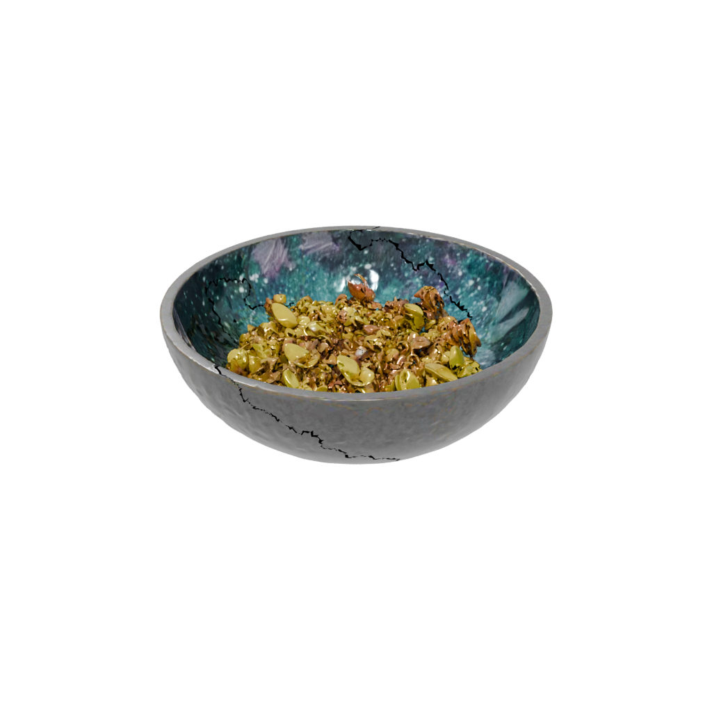 Galaxy Rustic Potpourri Bowl — home decor 3D print model, STL