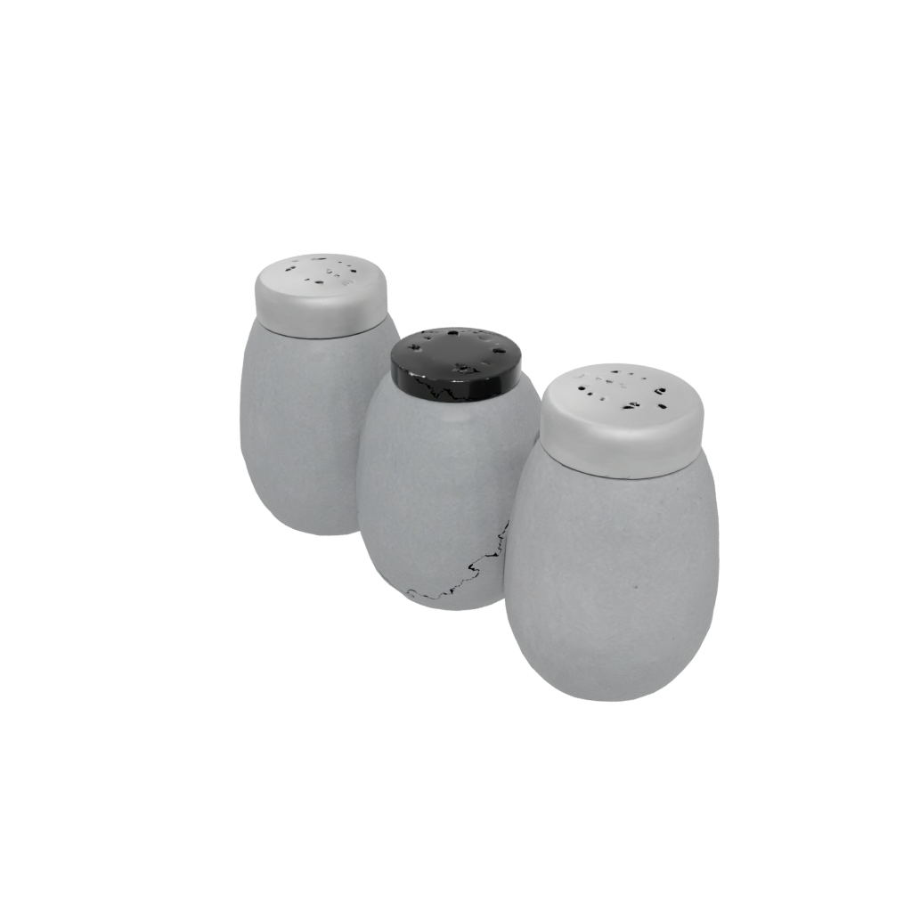 Galaxy Rustic Salt And Pepper Cellar Pair