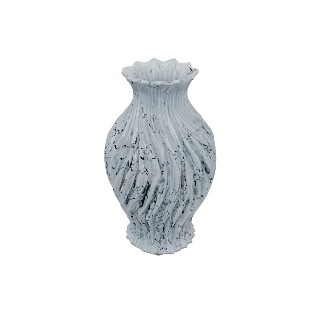 Galaxy Rustic Vase With Twisted Ribs