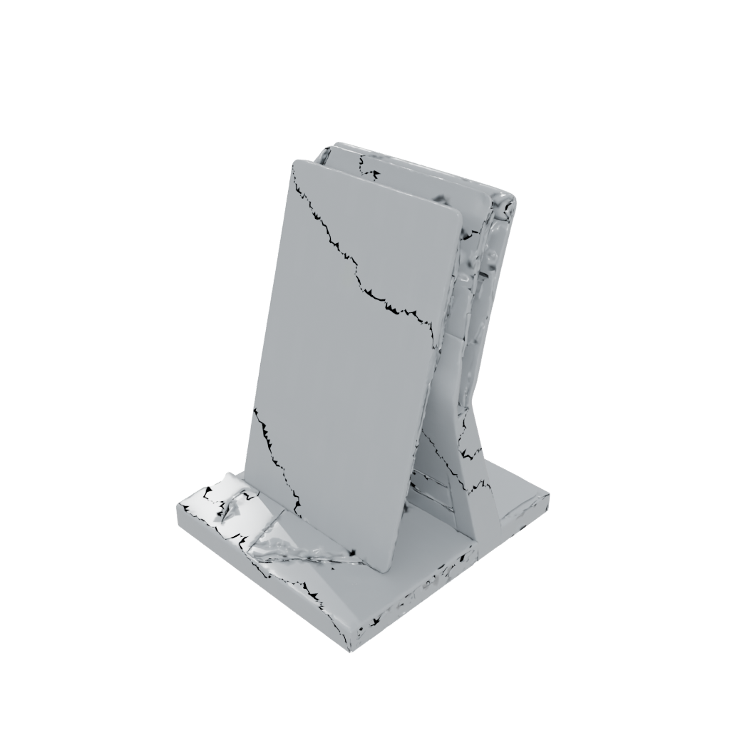 Geometric Card Holder Stand