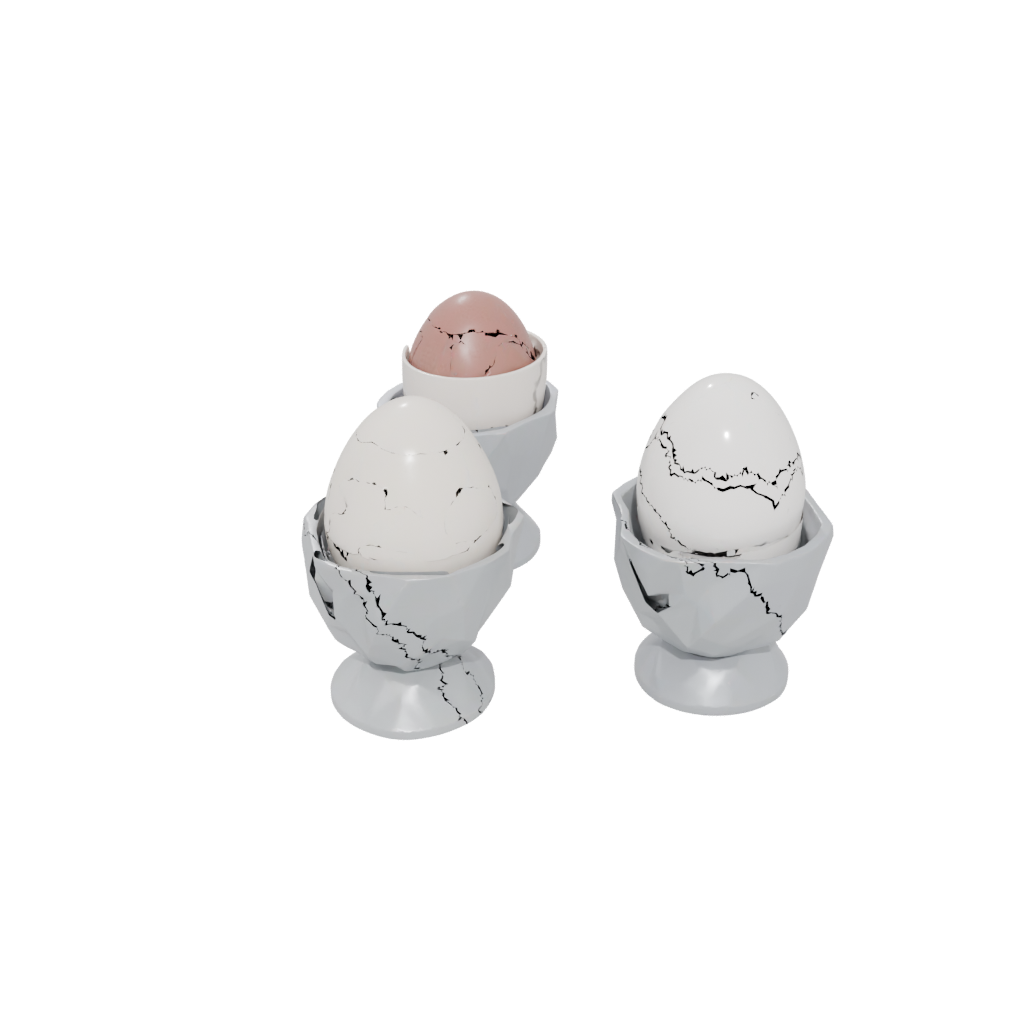 Geometric Egg Cup Set