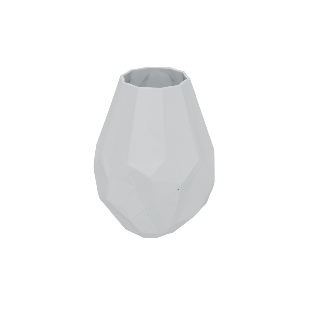 Geometric Geometric Faceted Vase