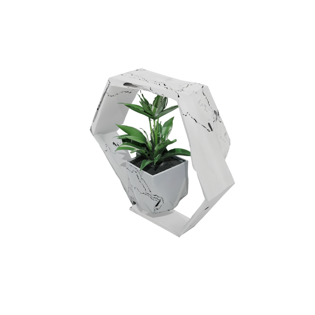 Geometric Hexagon Wall Planter