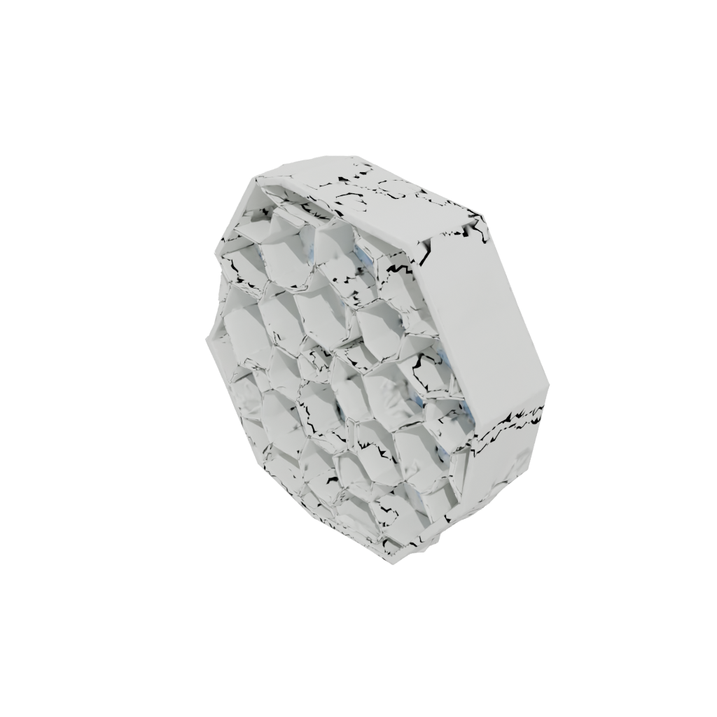 Geometric Honeycomb Shelf Module