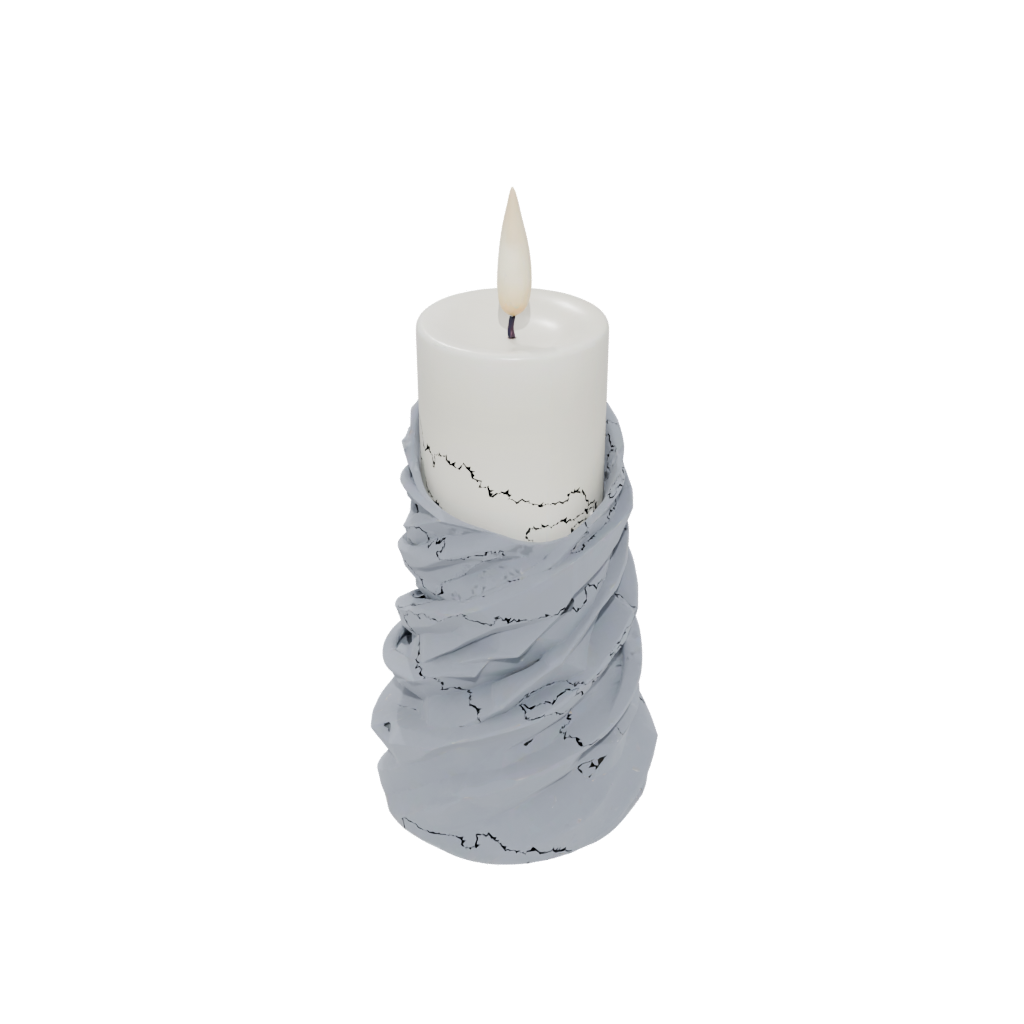 Geometric Spiral Candle Holder