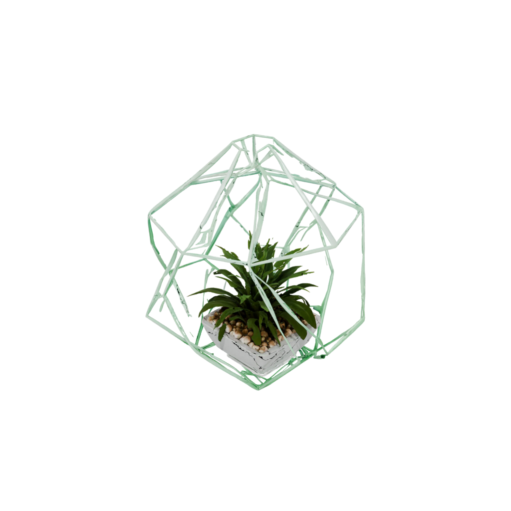 Glow Deco Geometric Terrarium Frame — home decor 3D print model, STL