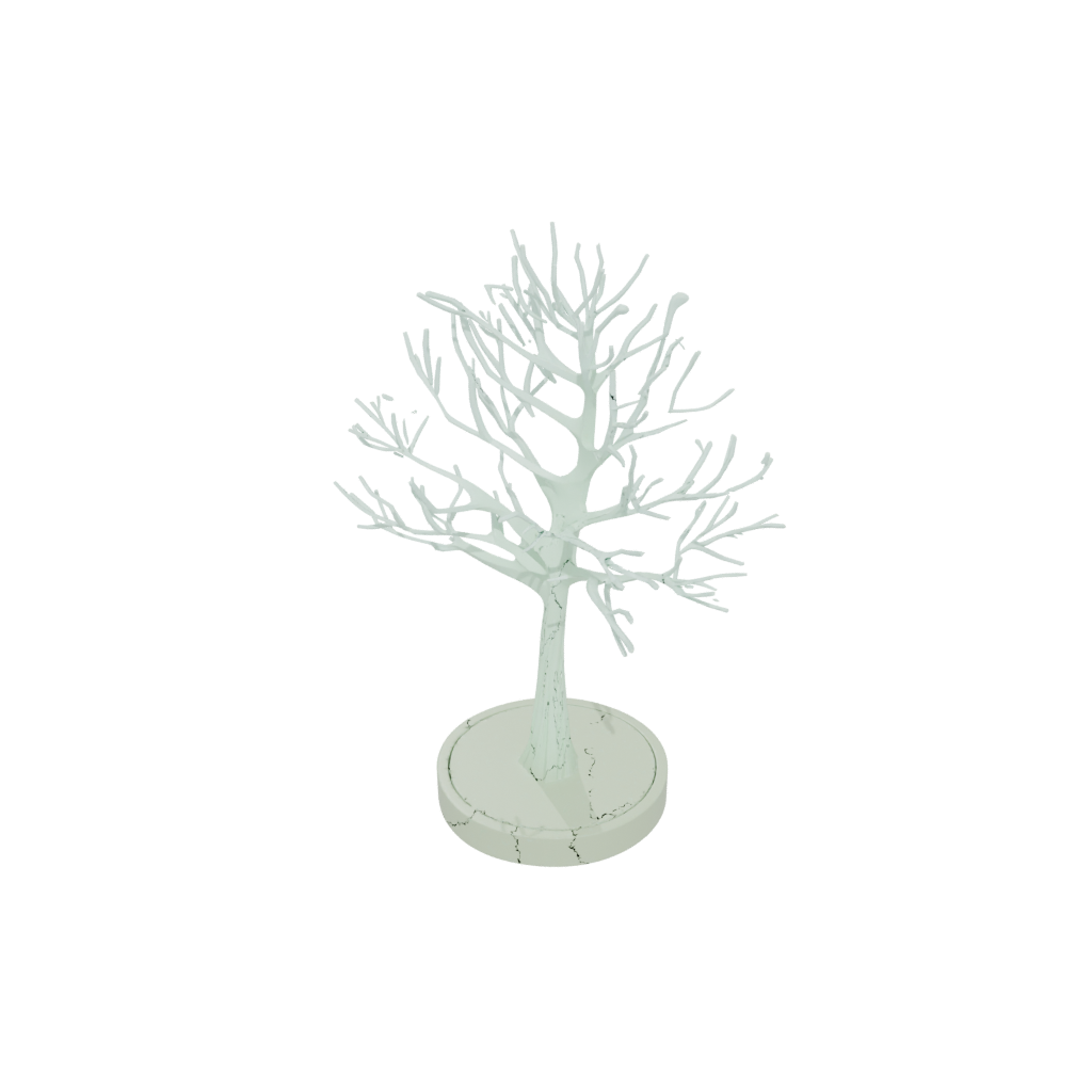 Glow Deco Jewelry Tree Stand — home decor 3D print model, STL
