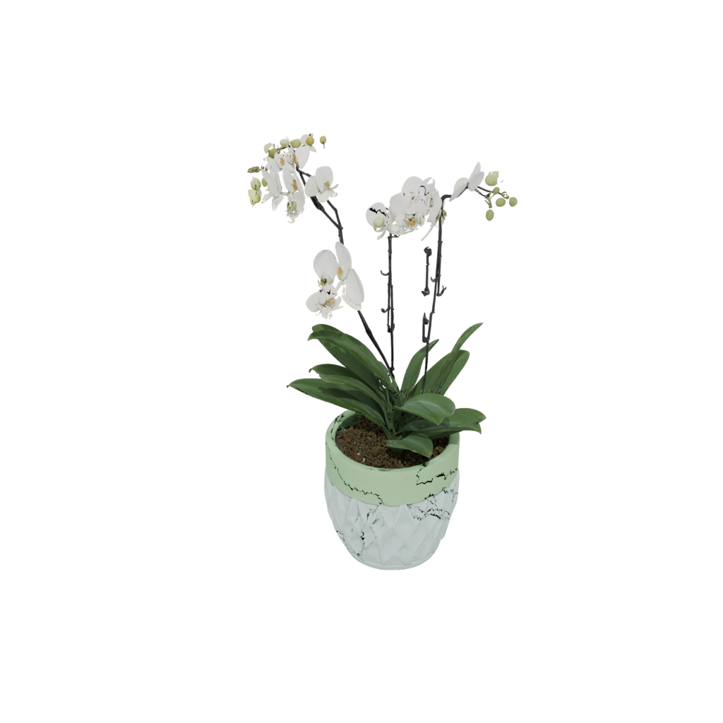 Glow Deco Orchid Pot With Drainage — home decor 3D print model, STL