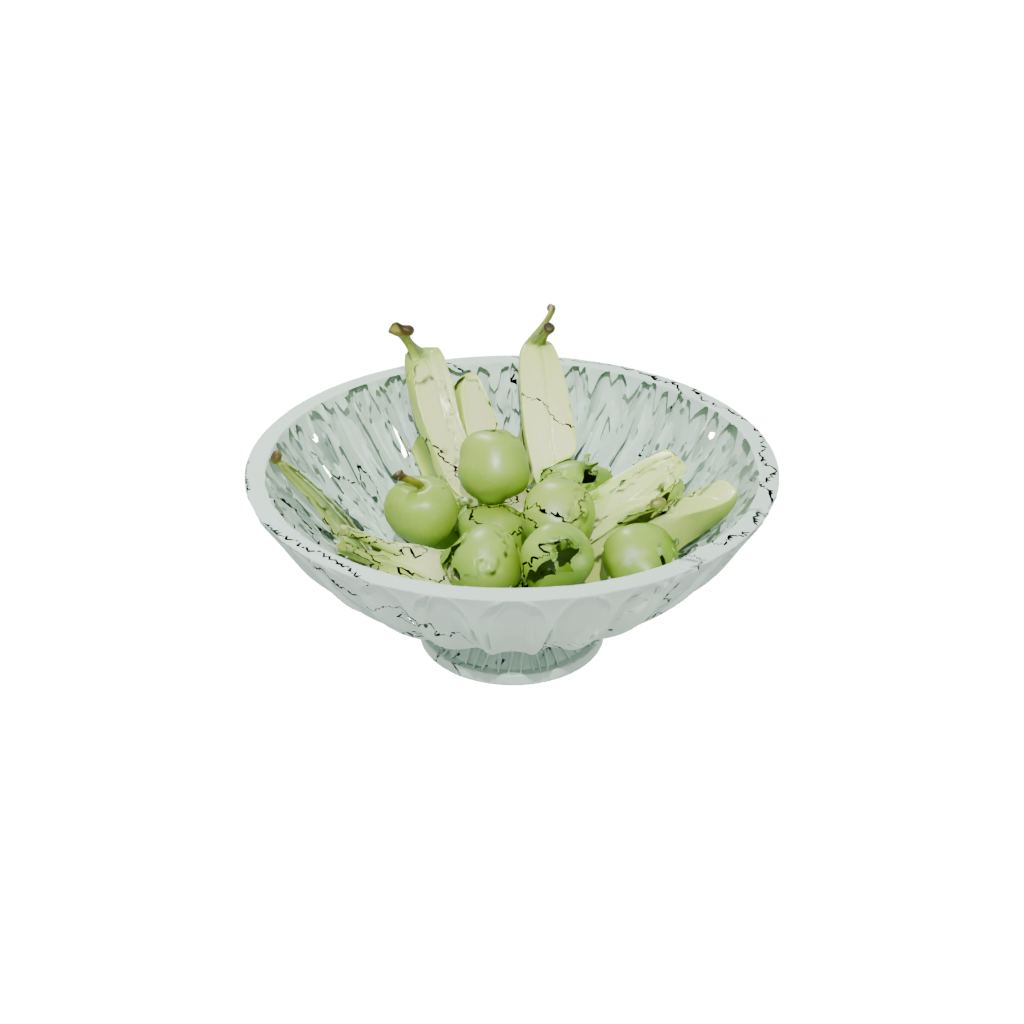 Glow Deco Sculptural Fruit Bowl — home decor 3D print model, STL