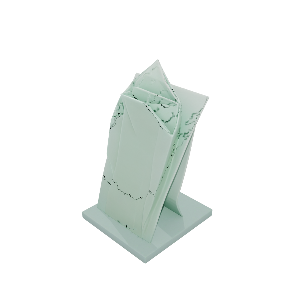Glow Geometric Card Holder Stand