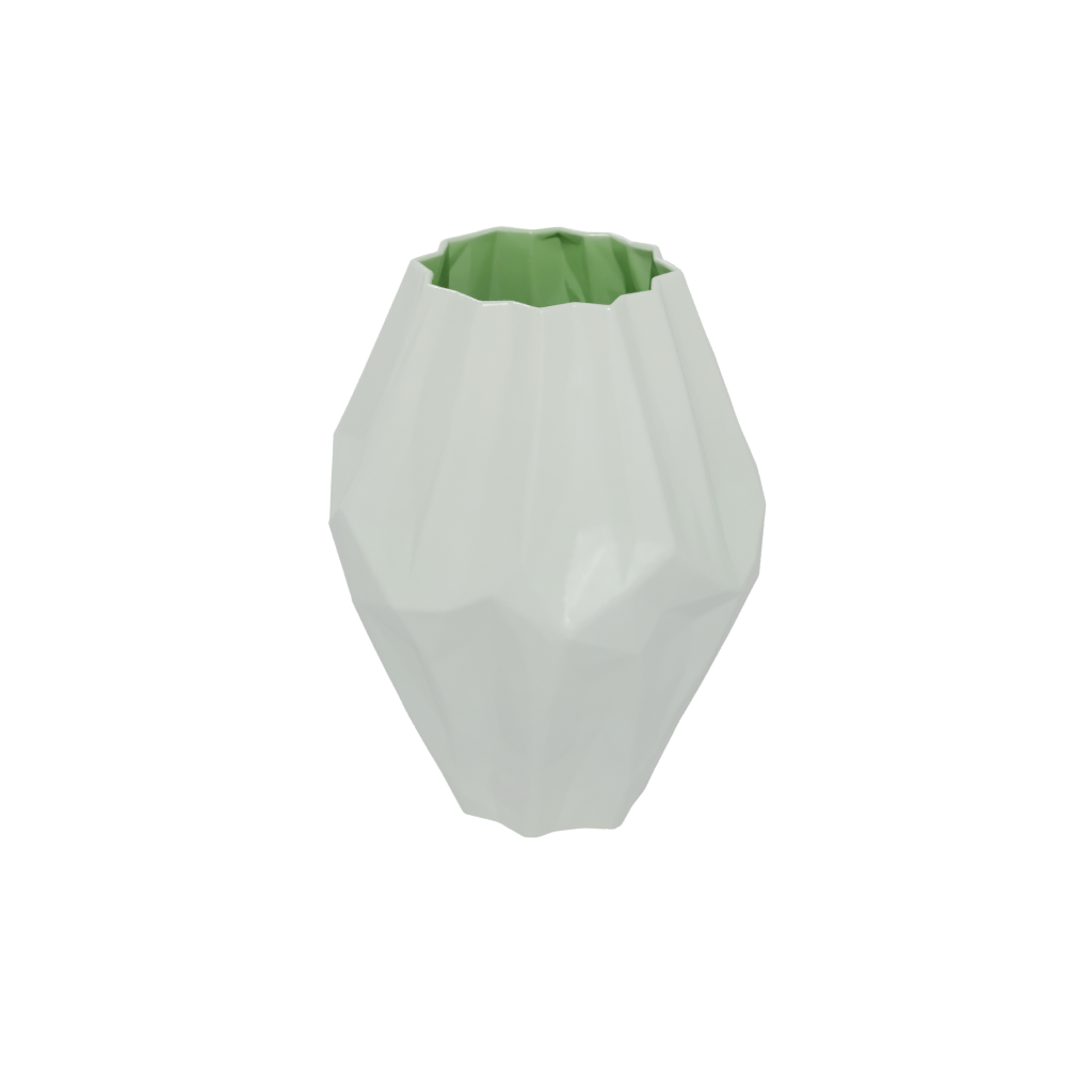 Glow Geometric Geometric Faceted Vase