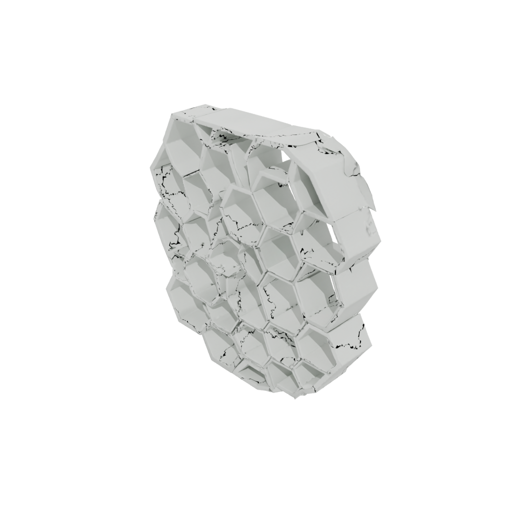 Glow Geometric Honeycomb Shelf Module