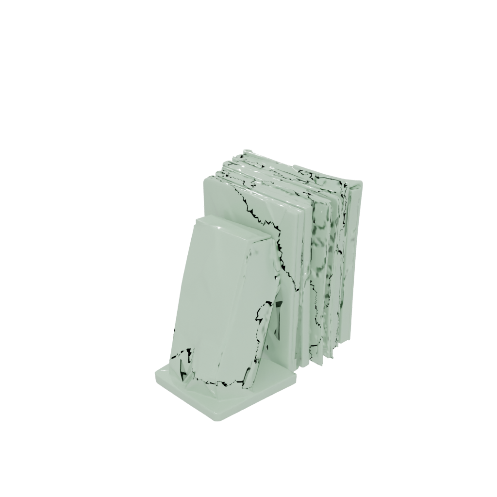 Glow Geometric Low-Poly Bookend Pair