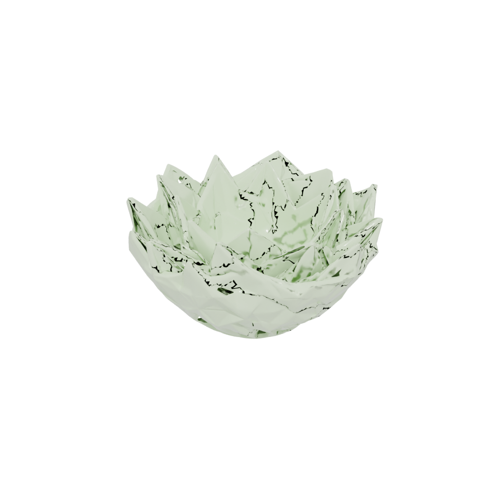 Glow Geometric Sculptural Fruit Bowl