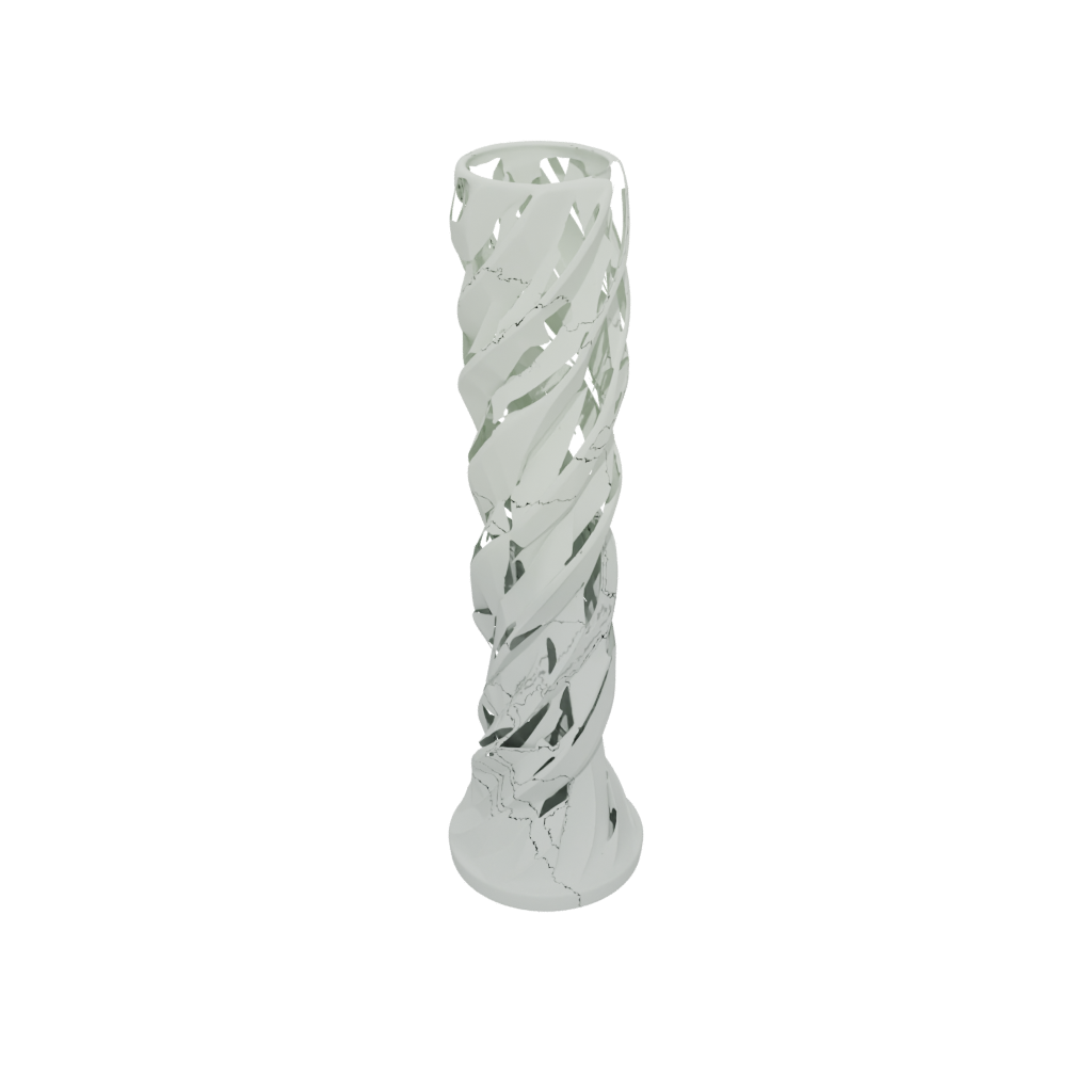 Glow Geometric Twisted Column Lamp Base