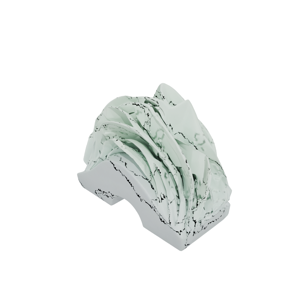 Glow Geometric Wave-Form Napkin Holder