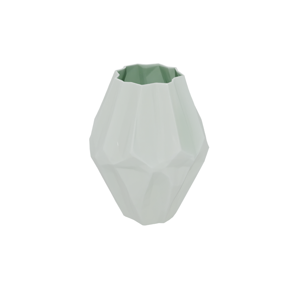 Glow Geometric Faceted Vase
