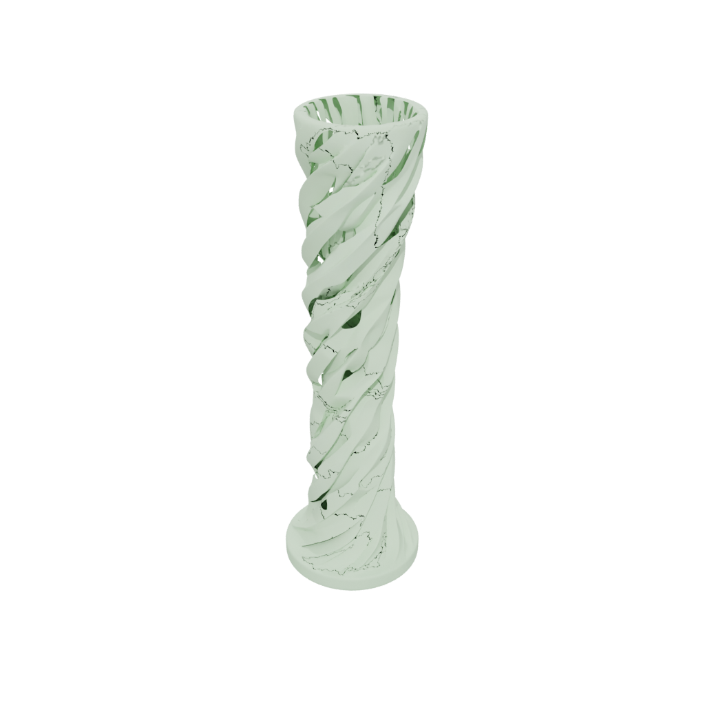 Glow Twisted Column Lamp Base