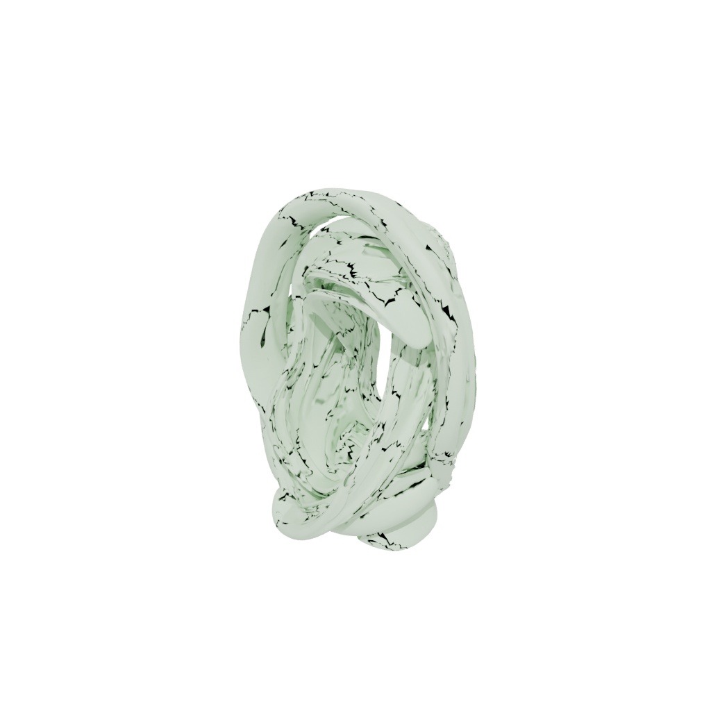 Glow Organic Abstract Sculpture — home decor 3D print model, STL