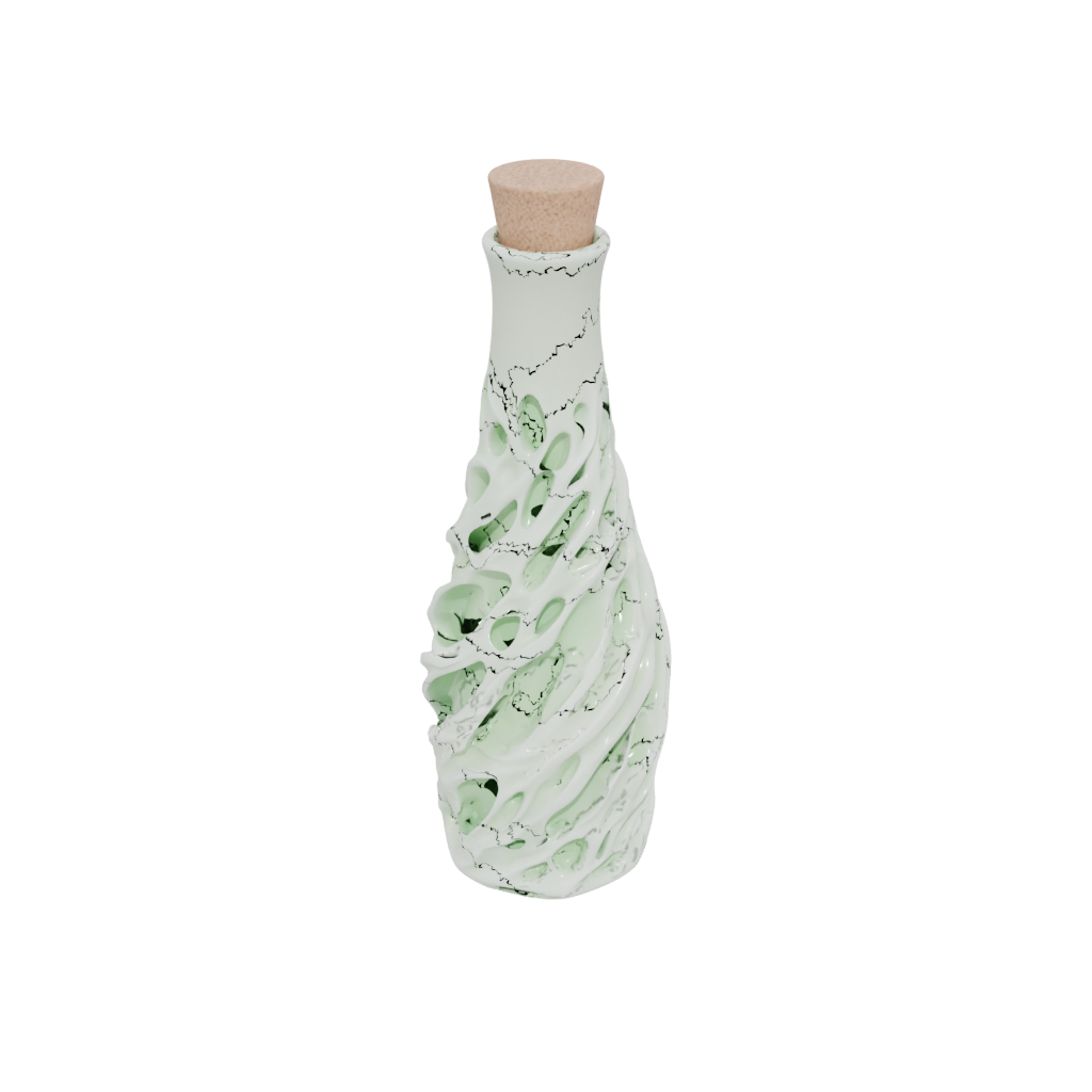 Glow Organic Diffuser Bottle Sleeve — home decor 3D print model, STL