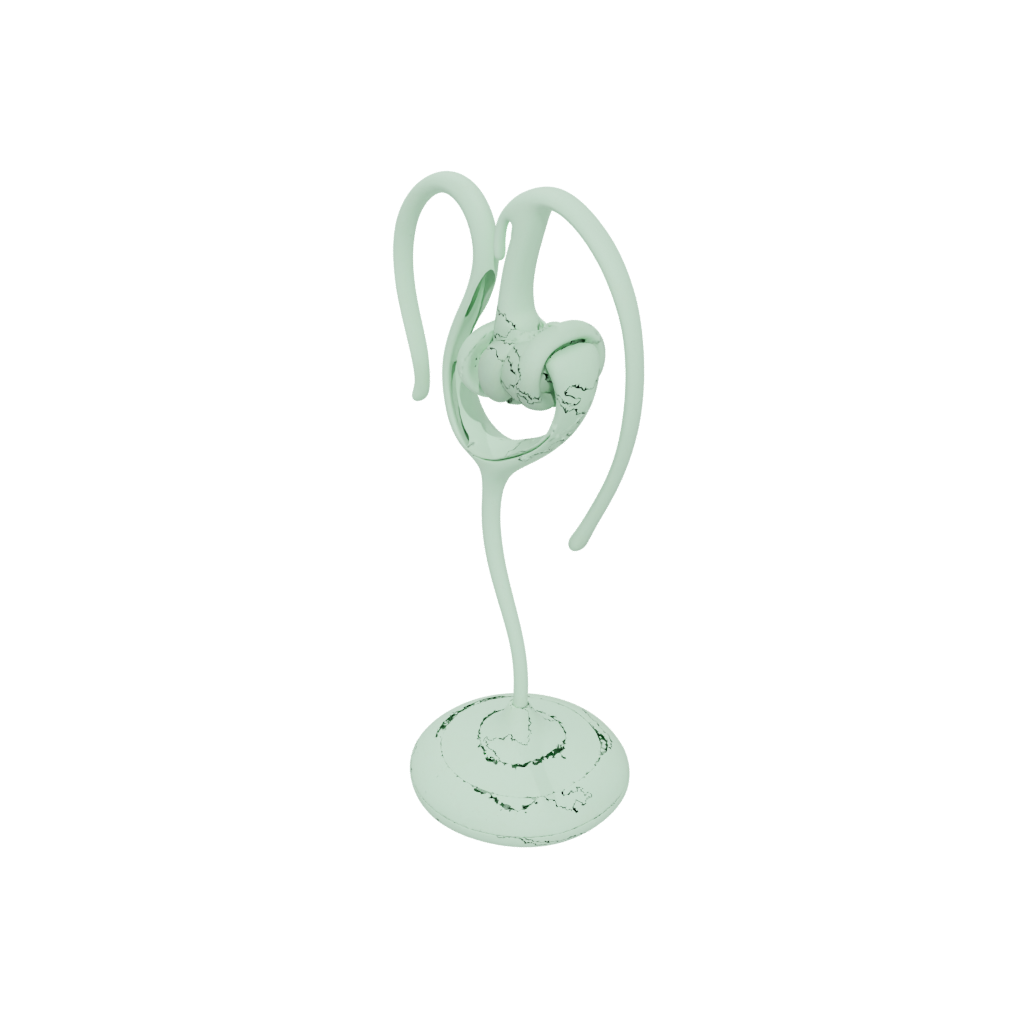 Glow Organic Earbud Stand — home decor 3D print model, STL