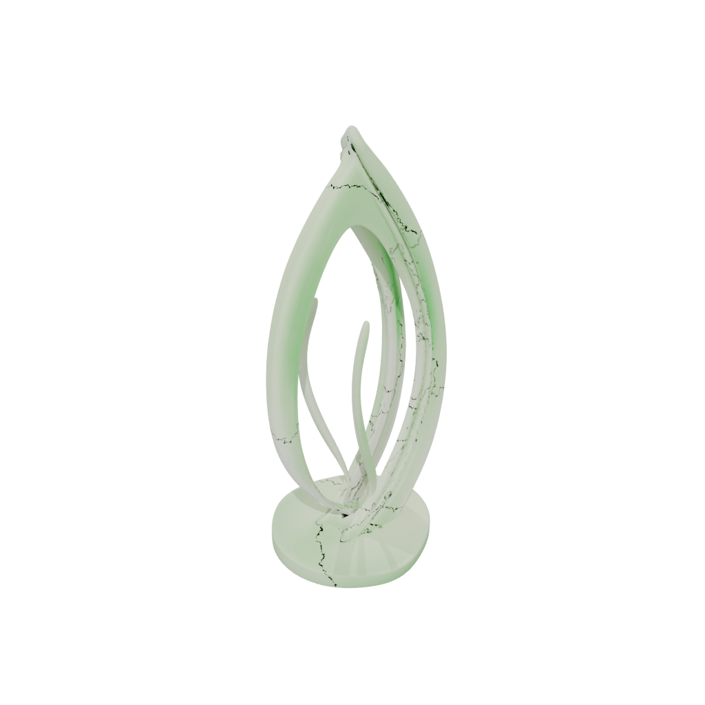 Glow Organic Minimalist Photo Stand — home decor 3D print model, STL