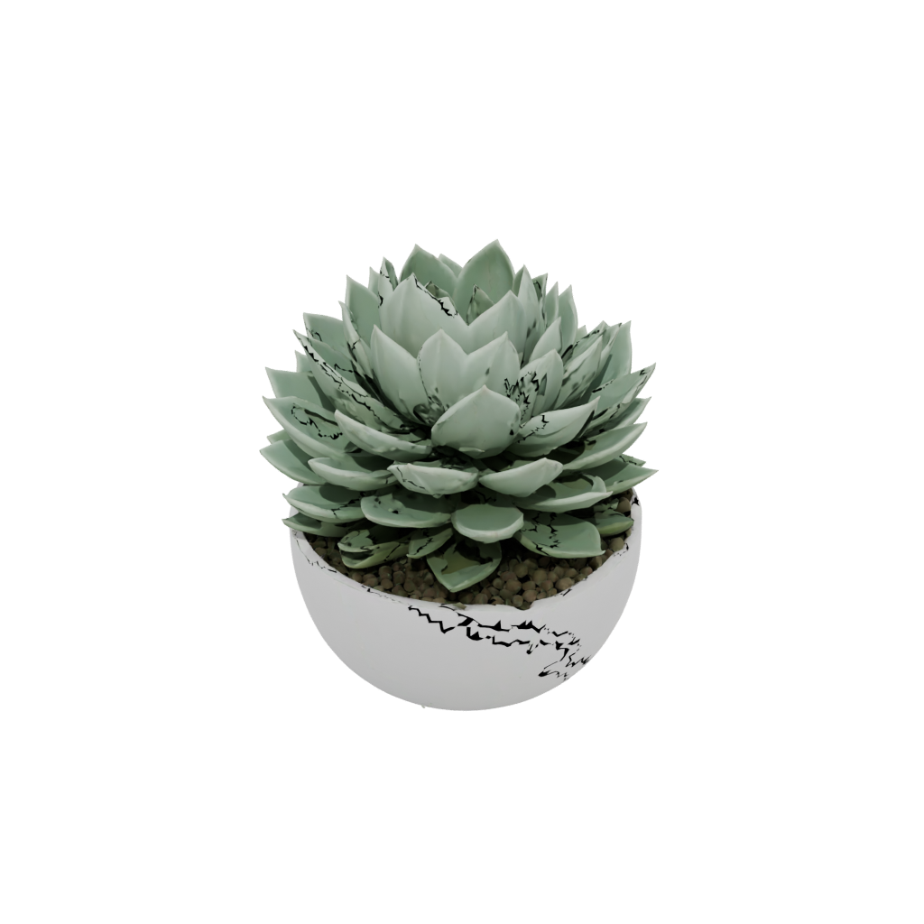 Glow Organic Modern Succulent Planter — home decor 3D print model, STL