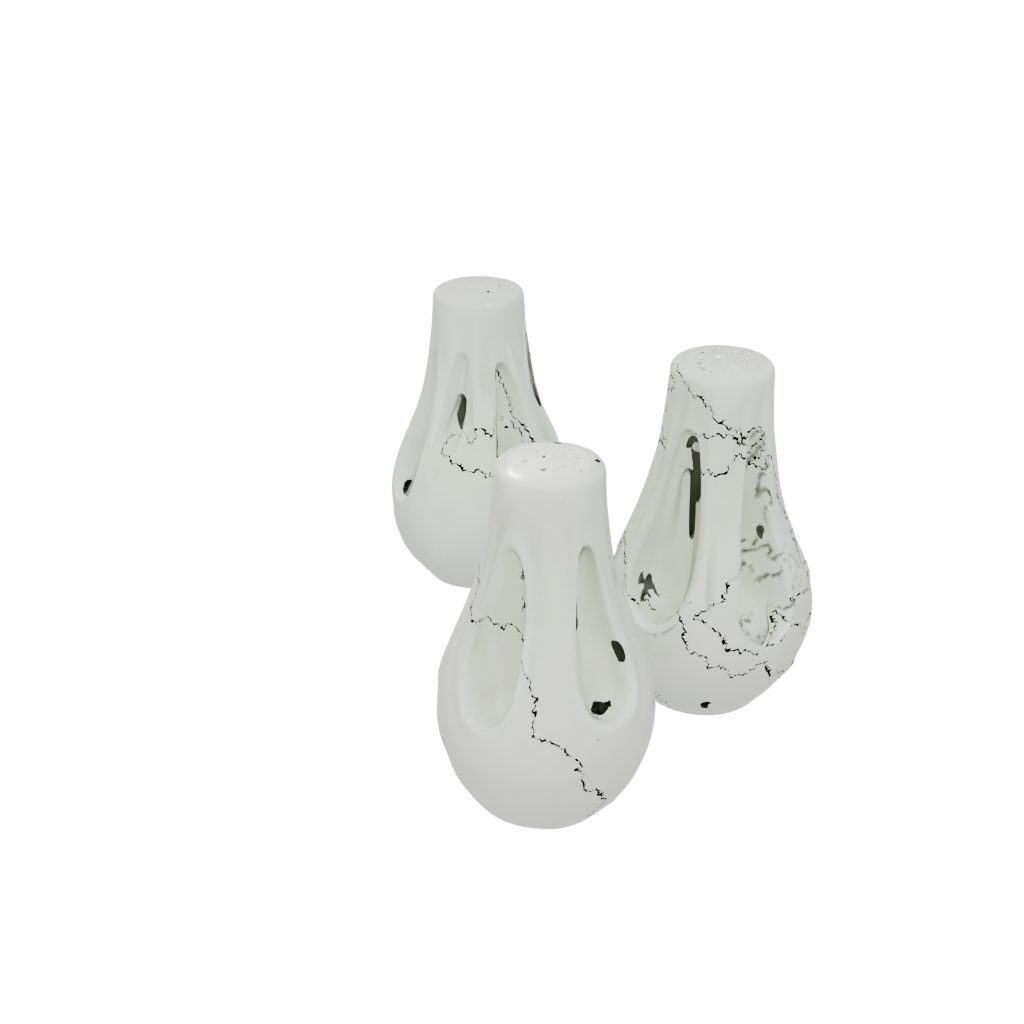 Glow Organic Salt And Pepper Cellar Pair — home decor 3D print model, STL