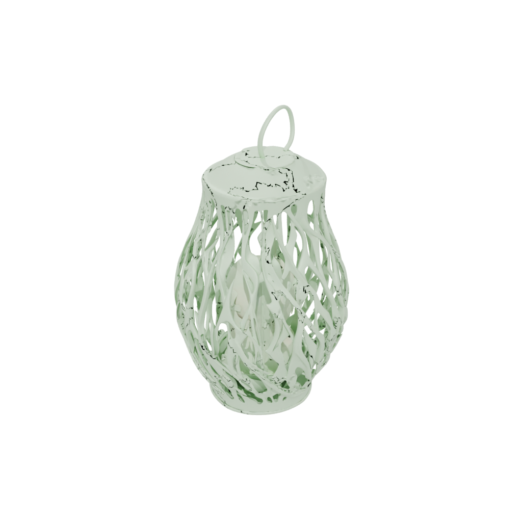 Glow Organic Tealight Lantern — home decor 3D print model, STL