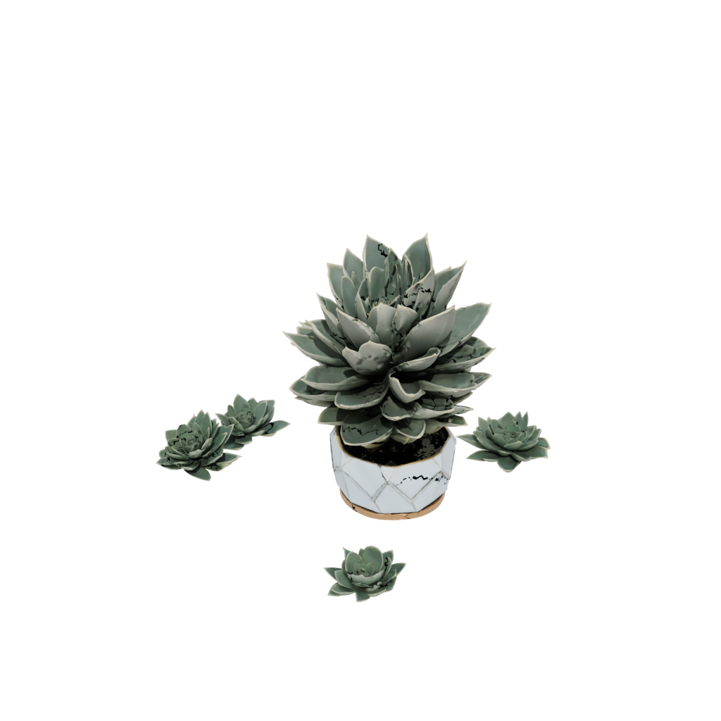 Gold Deco Modern Succulent Planter