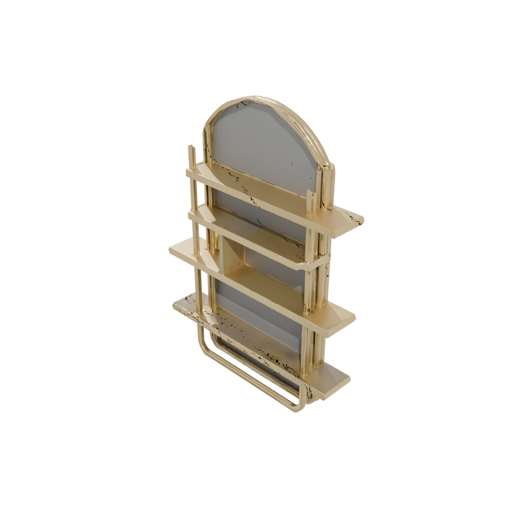 Gold Deco Wall-Mounted Organizer