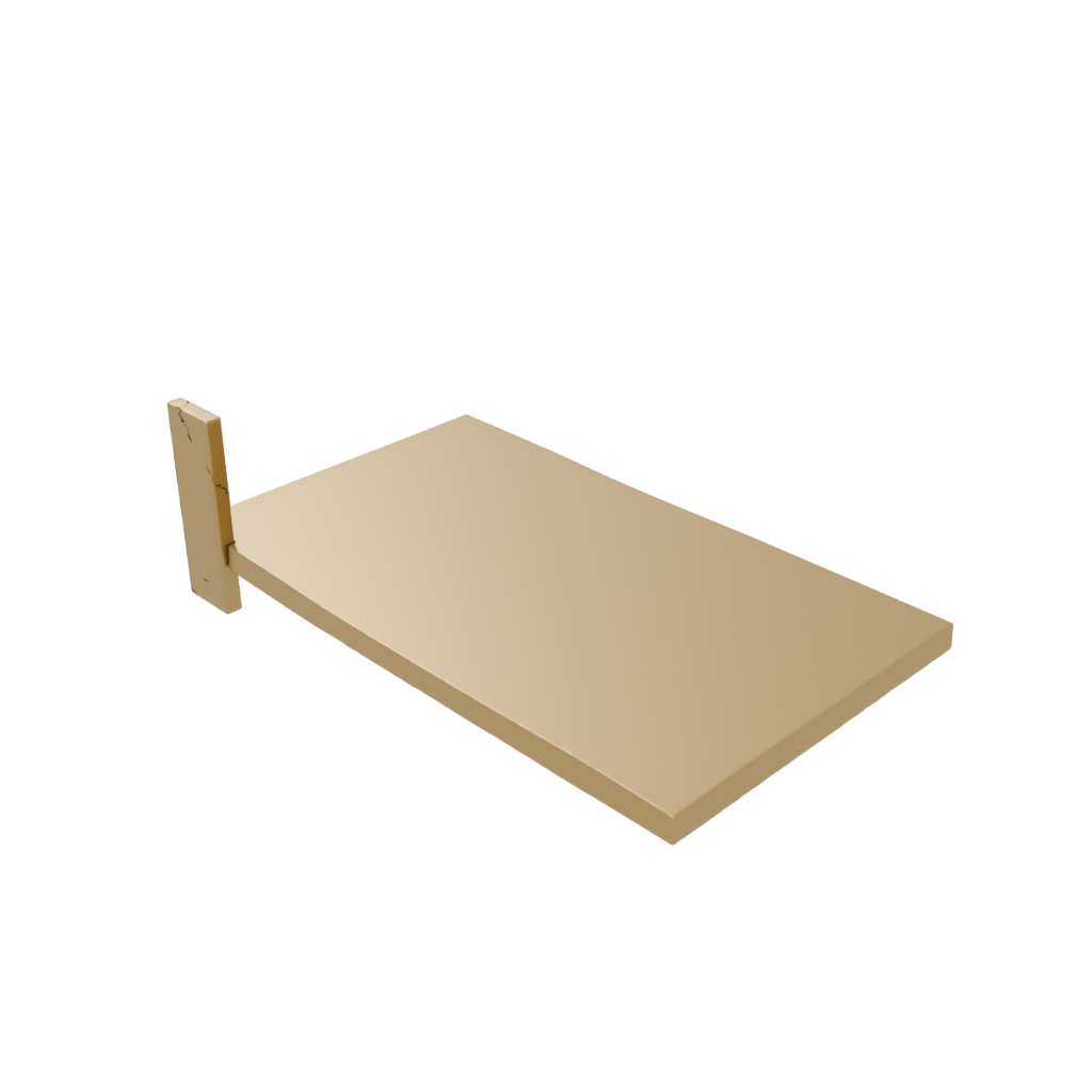 Gold Geometric Floating Shelf Bracket