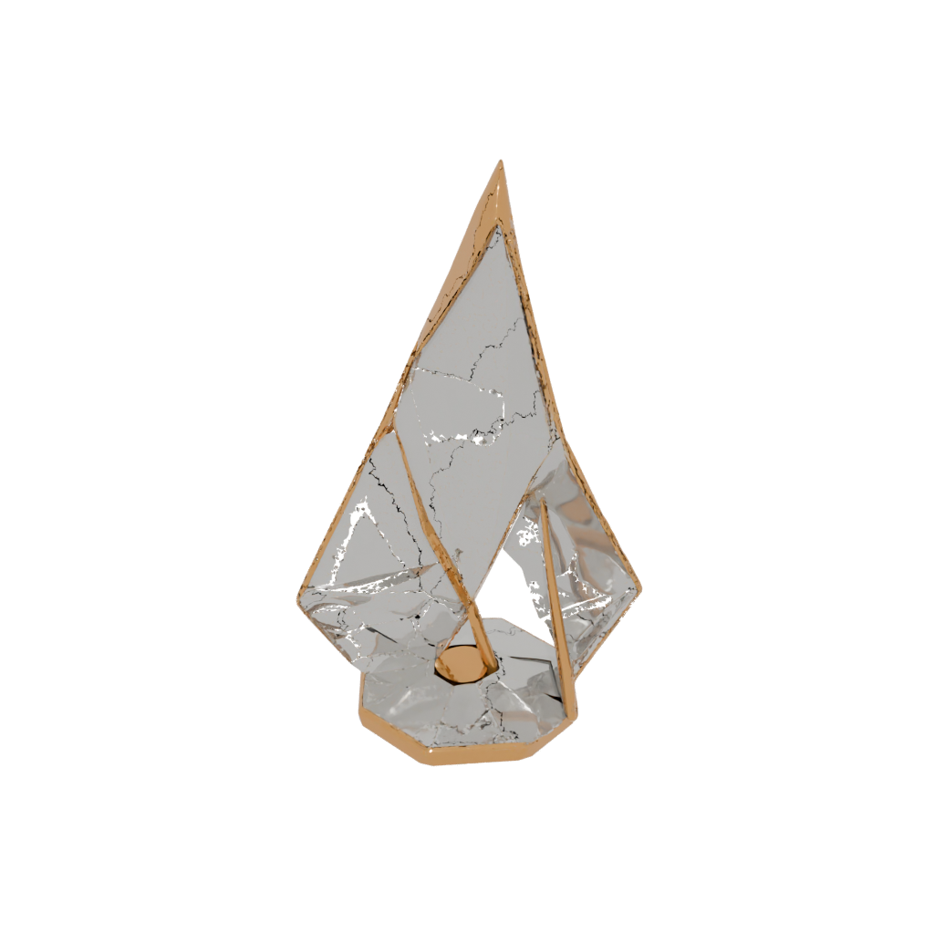 Gold Geometric Minimalist Photo Stand