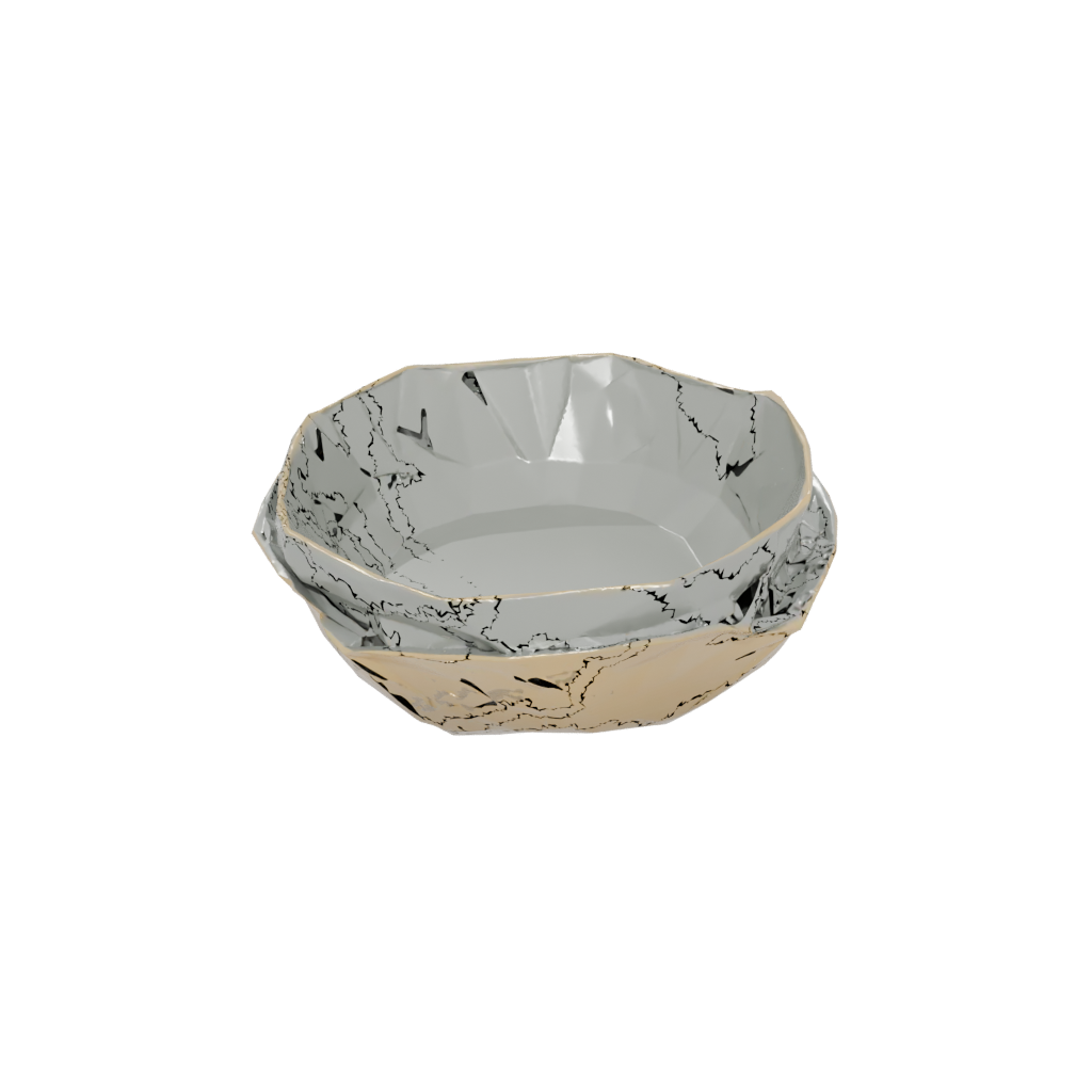 Gold Geometric Ring Dish