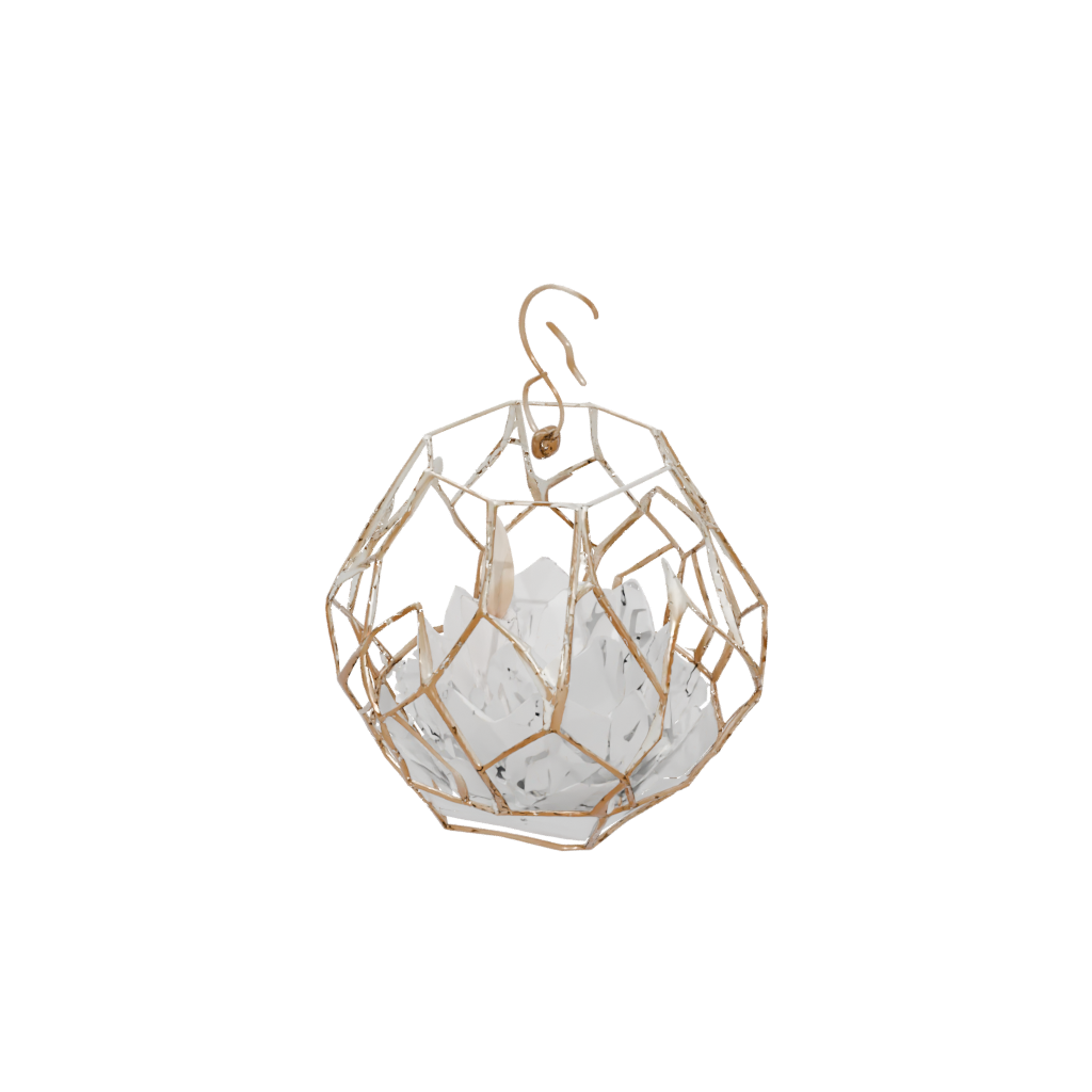 Gold Geometric Tealight Lantern
