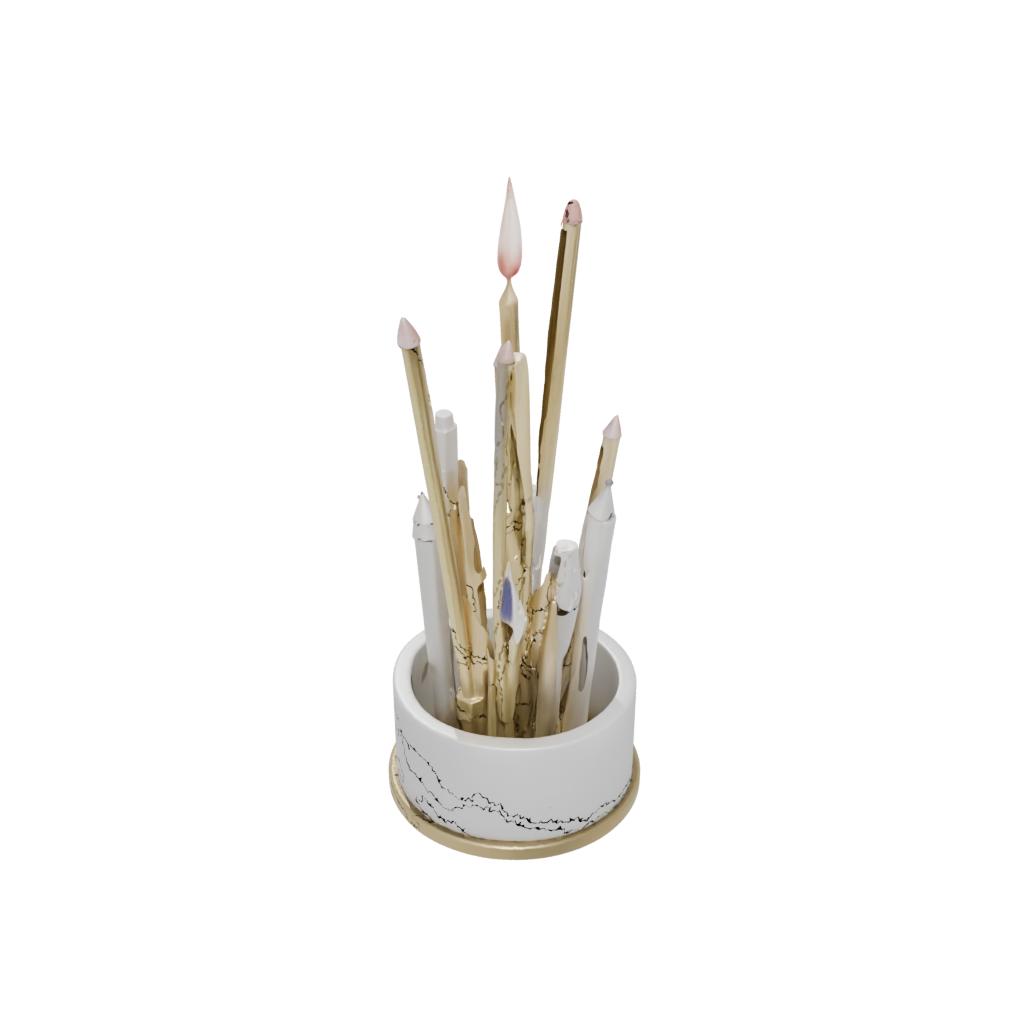 Gold Matchstick Holder