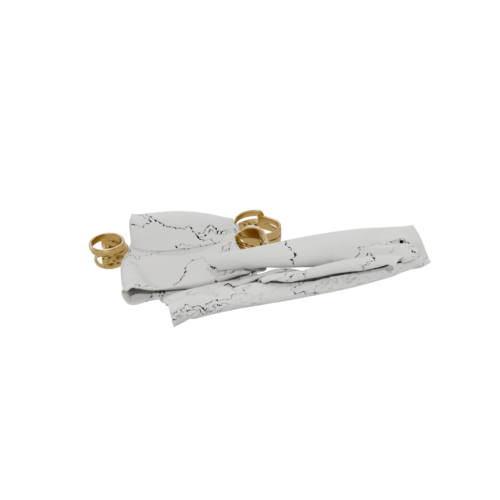 Gold Napkin Ring Set