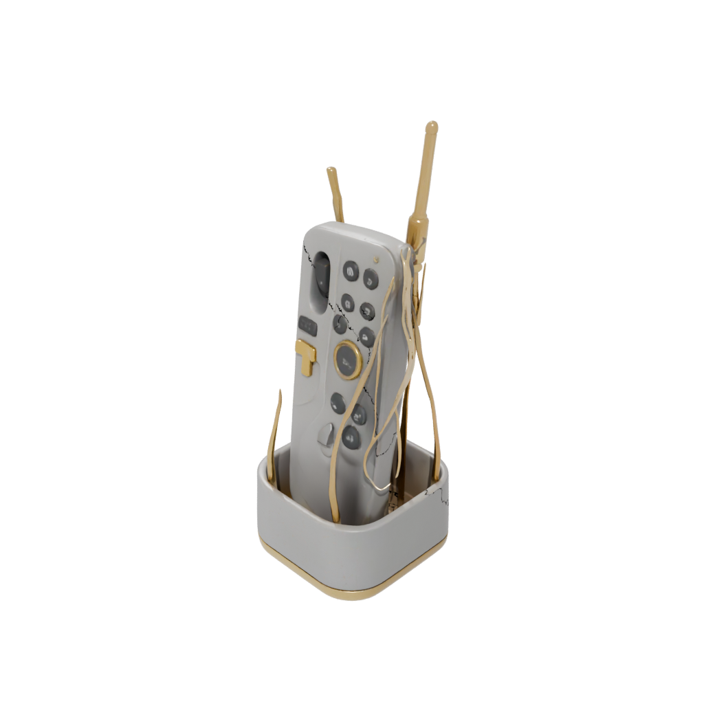 Gold Remote Control Caddy