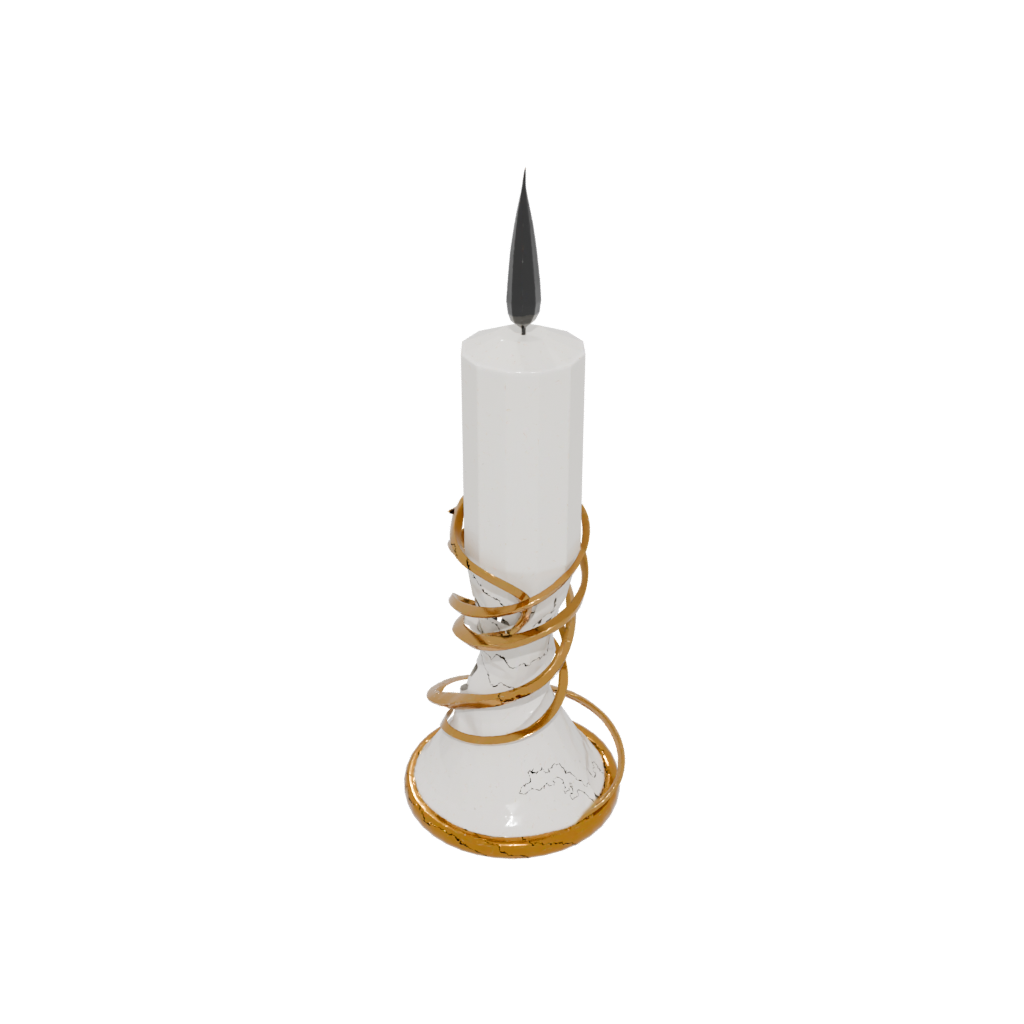 Gold Spiral Candle Holder