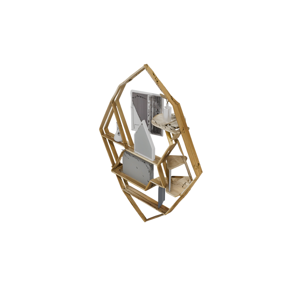 Gold Wall-Mounted Organizer